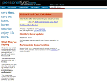 Tablet Screenshot of personalfund.com